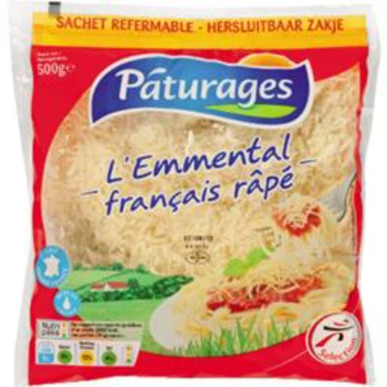 Fromage râpé l'emmental français - Pâturages