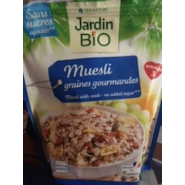 Cereale muesli graines gourmandes Jardin Bio