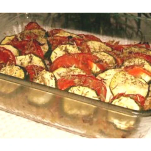 Gratin patates, tomates, courgettes allégées