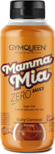 Mamma Mia Sauce Zero 265 ml, faible en calories et sans graisse, pour affiner les plats ou comme vinaigrette, végétarien, Caramel Salé Caramel Salé 265 ml (Lot de 1)