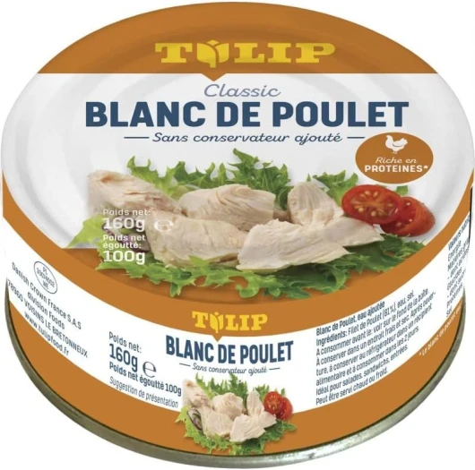 BLANC DE POULET 100G, TULIP, LOT DE 4