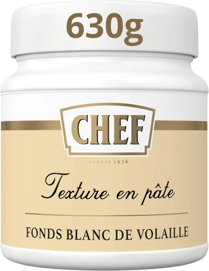 Fonds Blanc de Volaille 630g - Fonds De Viande En Pâte - Fonds, Aides Culinaires, Sauces - Pot de 630g pour 9L à 15L