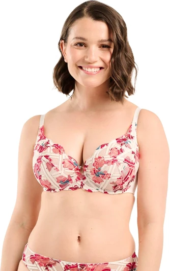 Elise Fantaisy Soutien-Gorge Femme 110C Print Blumen Elfenbeinfarben