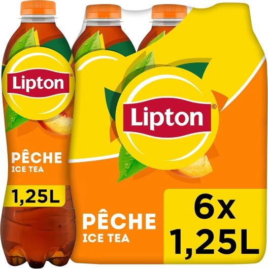 Thé Glacé Pêche 6x1,25L Pêche 1,25L (Lot de 6)