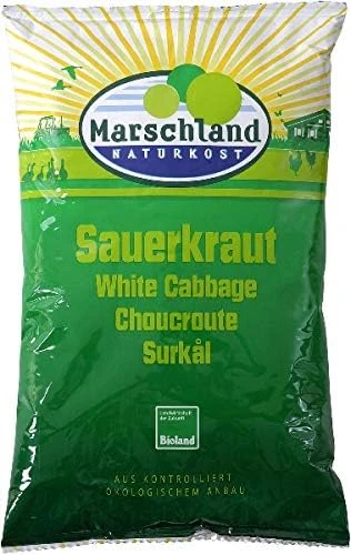 Choucroute Bio Sachet Fraîcheur Non Pasteurisée 500g - Choucroute Fermentée Bio - Choucroute Alsacienne Biologique – Choucroute Sous Vide Nature