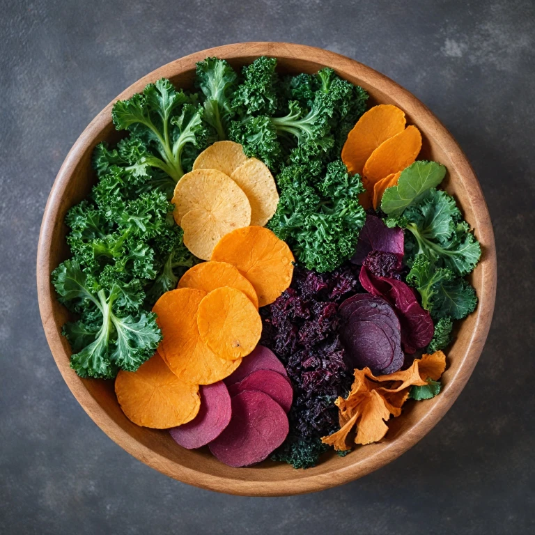 Les délices des chips de légumes déshydratés