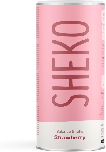 SHEKO - Shake de repas à boire - Substitut de repas - Haute teneur en protéines - Goût naturel - Shake minceur (450 g – 1 paquet, Fraise)