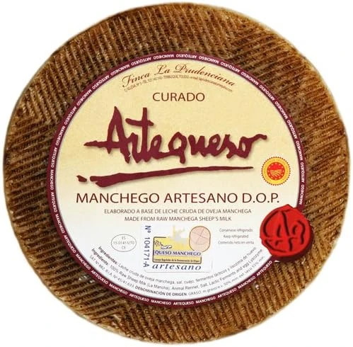 Fromage de Brebis Affiné ‘AOC Manchego’ (900 g) - Artequeso