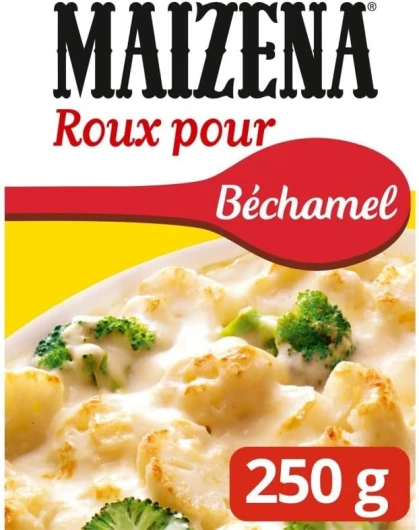 Maïzena Roux pour Béchamel 250g - Épaississant Naturel et Délicat - Idéal pour Sauces Crémeuses et Savoureuses - Le Lot De 4