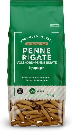 Penne Rigate Au Blé Complet, 500g