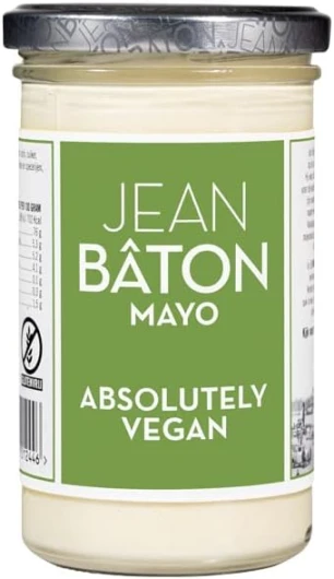 Jean Bâton mayonnaise végétalienne mayonnaise végétale purement végétale Absolutely Vegan (1 x 245 ml)