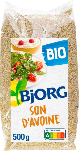 Son d'Avoine Bio - Riche en Fibres - Source de Protéines - 500 g