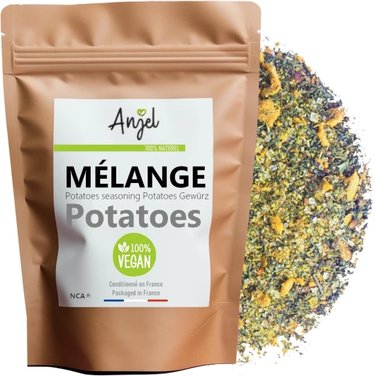 Mélange d'Épices Potatoes et Frites Authentiques 100g - Assaisonnement Frais pour Sublimer vos Pommes de Terre - Explosion de Saveurs avec des Ingrédients Naturels - NCA