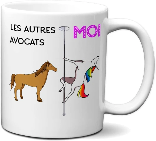 Tasse Mug Cadeau Avocat-Meilleur Avocat Licorne- Original Personnalisé Genial Anniversaire Fête Noël