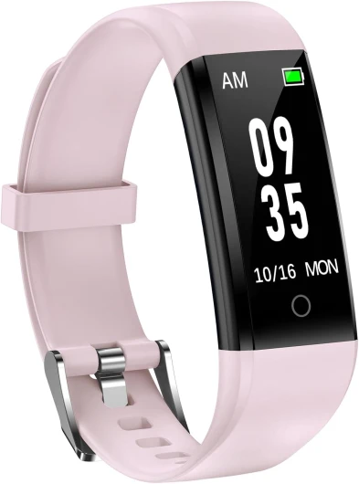 Podometre Non Connectée Simple pour Femme Homme Enfant Personne Agée Montre Podometre Marche sans Bluetooth San APP Etanche IP68 Compteur de Calories Compteur de Pas Distance Suivi Sommeil Rose