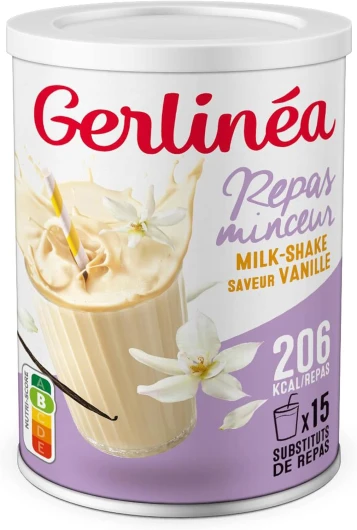 Boisson Milkshake goût Vanille Substituts de repas riche en protéines Poudre à reconstituer contient 15 repas 220385