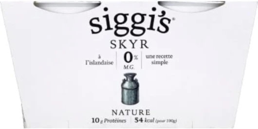 Siggi's Yaourts Skyr nature - Les 2 pots de 140 g