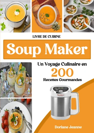 Livre de cuisine Soup Maker un Voyage Culinaire en 200 Recettes Gourmandes