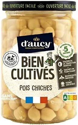 DAUCY - Pois Chiches 425g - Préparés et conservés pour vous - Lot De 4