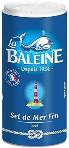 LA BALEINE - Sel Fin De Mer Iodé Et Fluoré Boite Verseuse 550G - Lot De 3 - meilleure offre