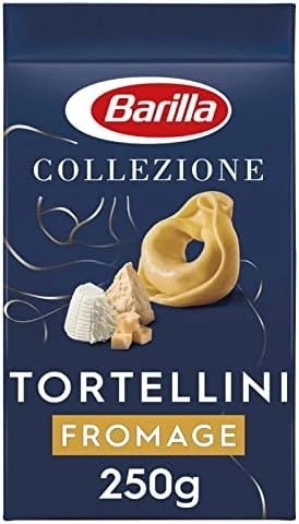 BARILLA Tortellini Fromage 250G - Pâtes au fromage fondant, savoureuses et faciles à préparer - Epicerie salée - Le Lot De 4