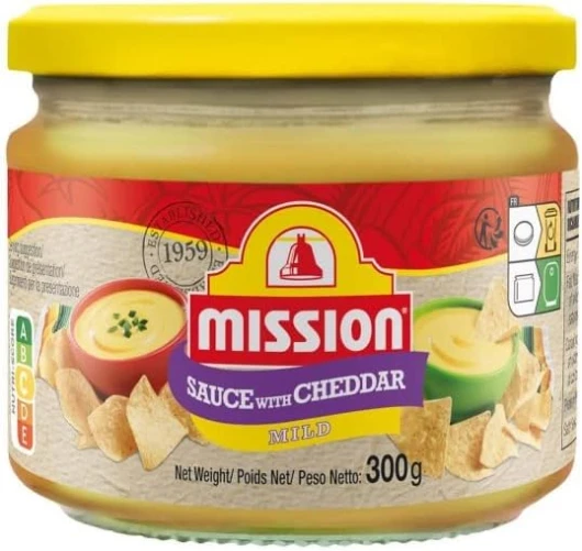 MISSION - Sauce Fromage Tex Mex, 300g - Pour des plats savoureux aux notes épicées et fromagères - Lot De 3 - Vendu Par Lot