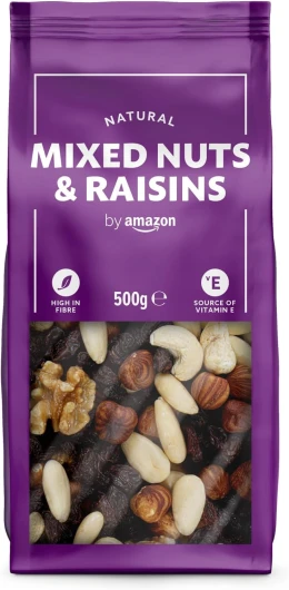 Mélange naturel fruits à coque et raisins secs 500 g 500 g (Lot de 1)