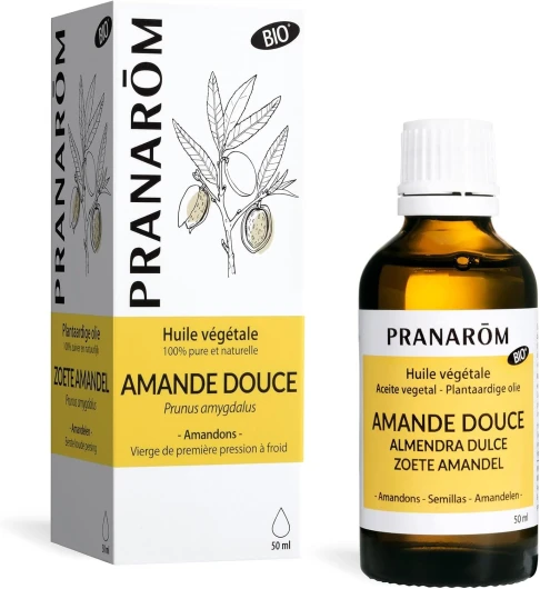 Amande Douce Bio - Huile Végétale - Adoucissante et Protectrice - 50 ml 50 ml (Lot de 1)