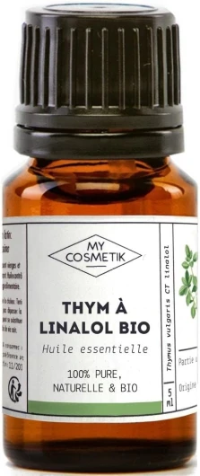 Huile Essentielle de Thym à linalol BIO AB - Issue de l'agriculture Biologique - Chémotypées HEBBD/HECT - 100% pure et naturelle - Certifié ECOCERT - Fabriqué en France - 5 ml Thym à linalol 5 ml (Lot de 1)