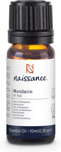 Huile Essentielle De Mandarine (No - 154) - 10ml - Pure, Naturelle, Végan, Non Dilué - Pour Aromathérapie, Diffuseur, Humidificateur, Mélange Massage - Arôme Apaisant Mandarine 10 ml (Lot de 1)