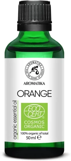 Huile d'Orange Bio 50ml - Citrus Sinensis Organic - Huile Essentielle Naturelle pour Diffuseurs d'Arômes et Bougies Parfumées - Parfum d'Ambiance - Parfum d'Agrumes - Aromathérapie