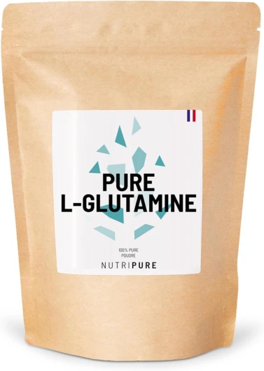 L-Glutamine Kyowa® végétale 100% pure - L-Glutamine en poudre - Complément Alimentaire - Acide Aminé - Récupération après l'Entrainement - 150g - Cure de 1 mois - Made in France - Nutripure 30 Portions (Lot de 1)