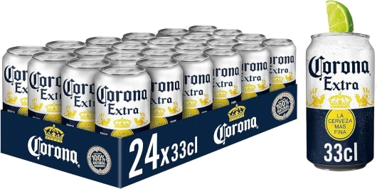 Corona Extra Bière Pack 24 Canettes 33cl